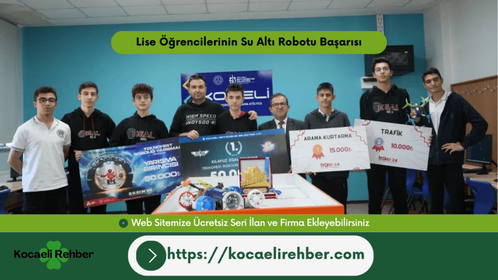 Lise Öğrencilerinin Su Altı Robotu Başarısı