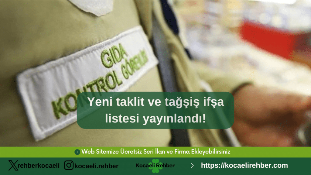 Yeni taklit ve tağşiş ifşa listesi yayınlandı!