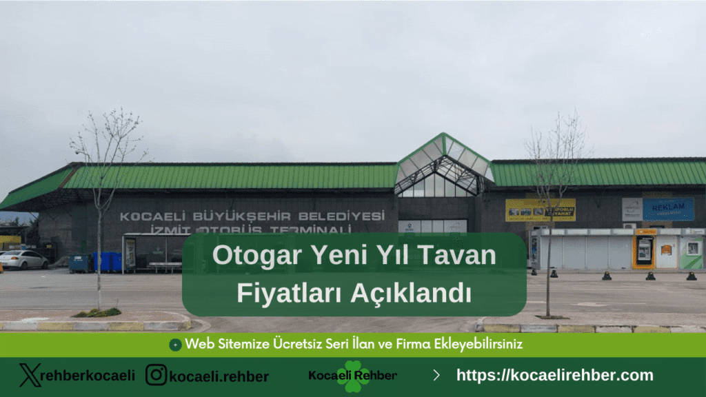 Otogar Yeni Yıl Tavan Fiyatları Açıklandı