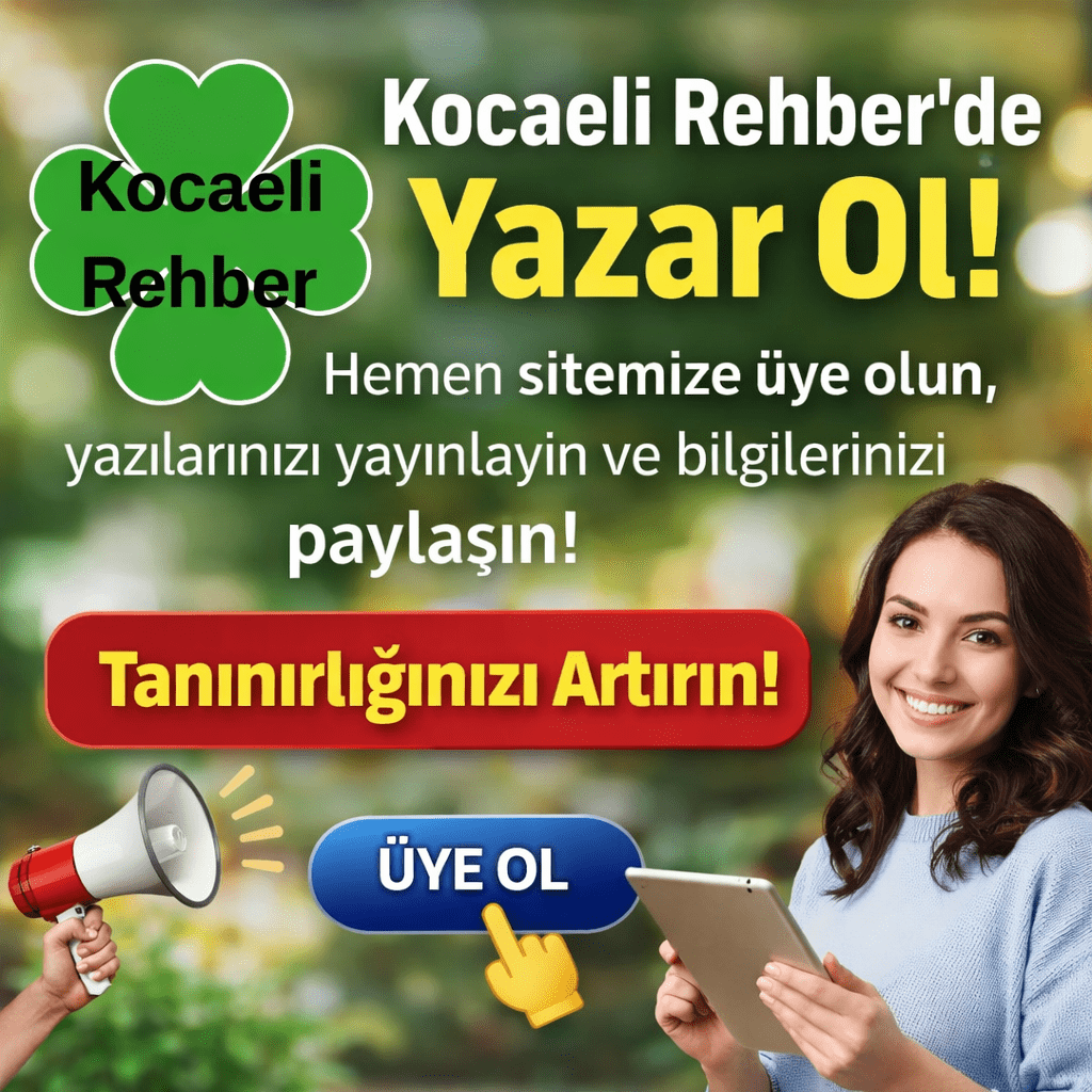 Kocaeli Rehber’de Yazar Olma Fırsatı!