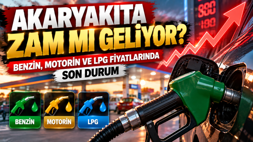 Akaryakıta Zam mı Geliyor? Benzin, Motorin ve LPG Fiyatlarında Son Durum