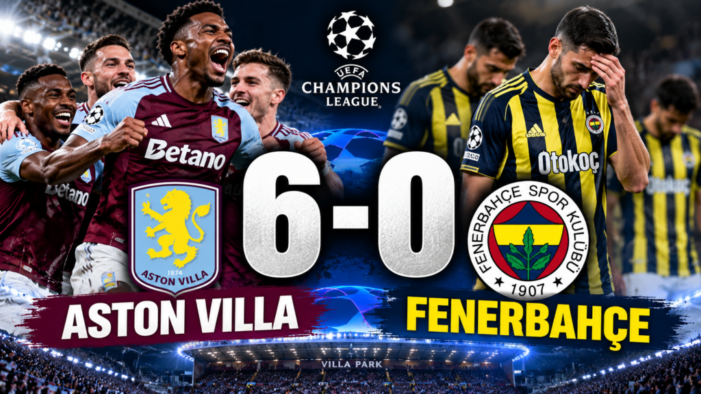 Aston Villa 6-0 Fenerbahçe: Tarihi Mağlubiyetin Golleri ve Puan Durumu