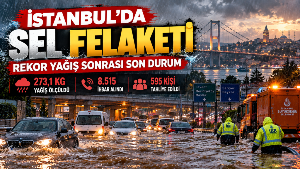 İstanbul’da Sel Felaketi: 273 Kilogramı Aşan Yağışın Ardından Son Durum
