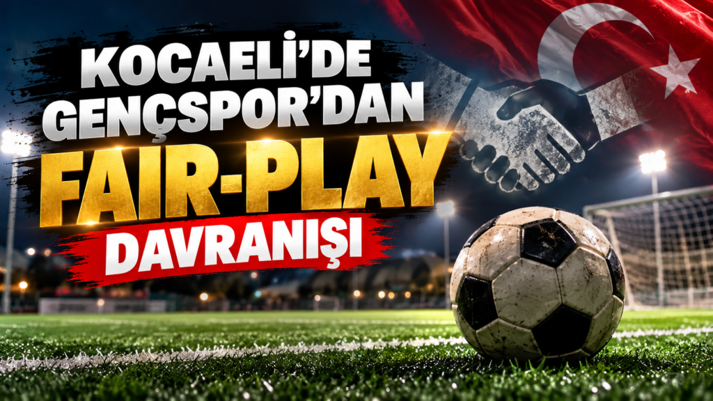 Kocaeli’de Gençspor’dan Fair-Play Örneği: Golünü İptal Ettirdi