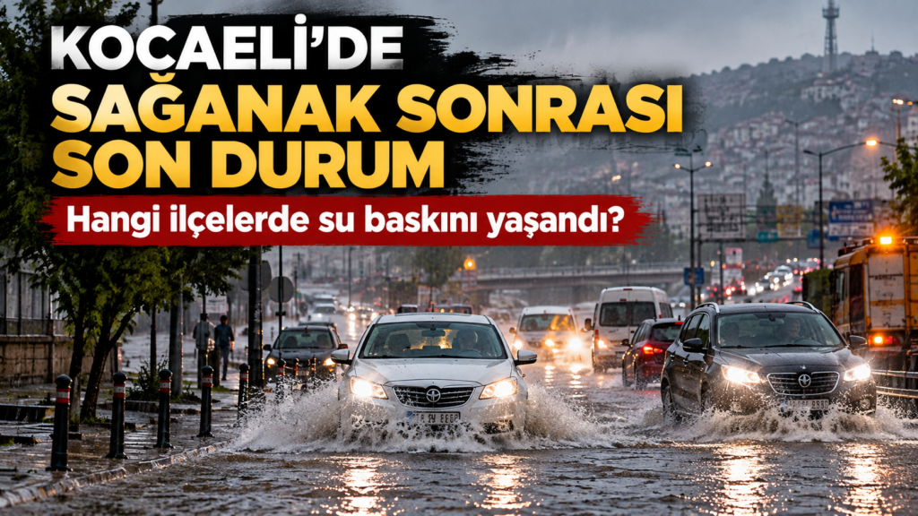 Kocaeli’de Sağanak Sonrası Son Durum: Hangi İlçelerde Su Baskını Yaşandı?