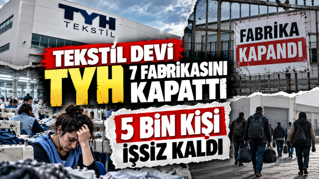 Tekstil Devi TYH 7 Fabrikasını Kapattı: 5 Bin Kişi İşsiz Kaldı