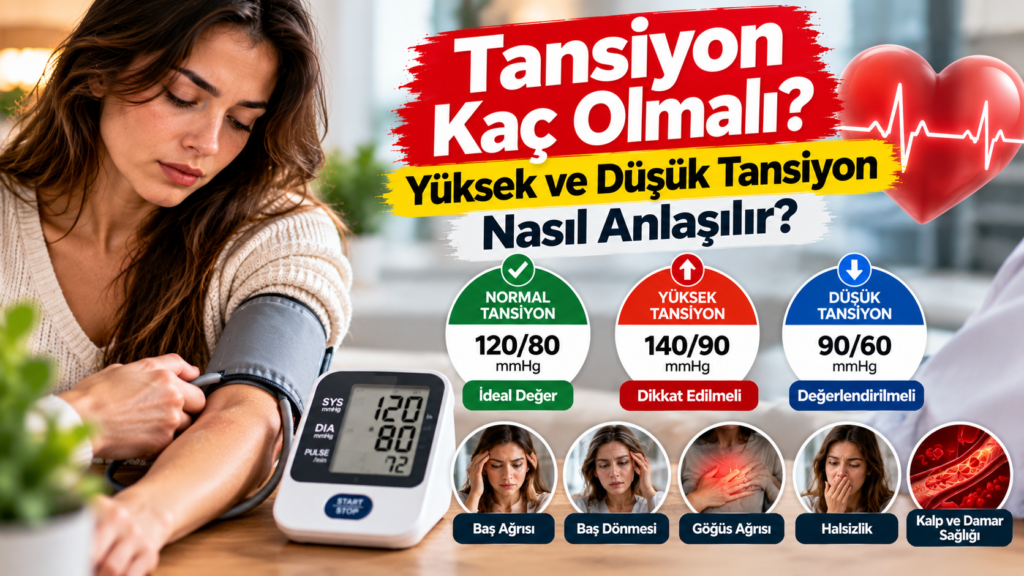 Tansiyon Kaç Olmalı? Yüksek ve Düşük Tansiyon Nasıl Anlaşılır?